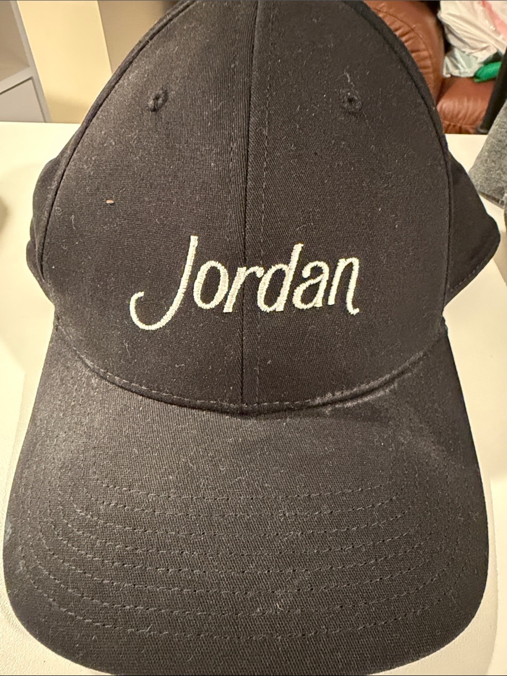 Jordan Script Logo Black Baseball Hat